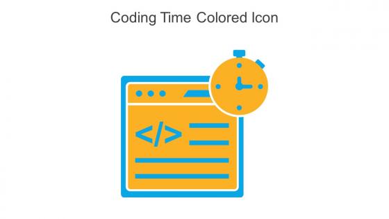 Coding Time Colored Icon In Powerpoint Pptx Png And Editable Eps Format