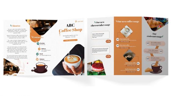 Coffee Cafe Brochure Trifold