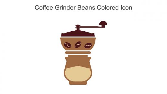 Coffee Grinder Beans Colored Icon In Powerpoint Pptx Png And Editable Eps Format