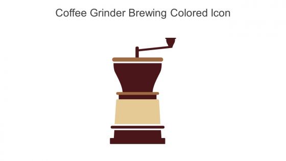 Coffee Grinder Brewing Colored Icon In Powerpoint Pptx Png And Editable Eps Format