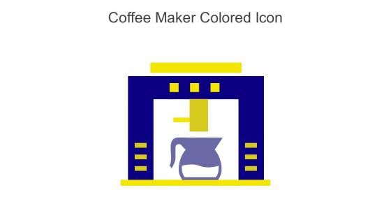 Coffee Maker Colored Icon In Powerpoint Pptx Png And Editable Eps Format