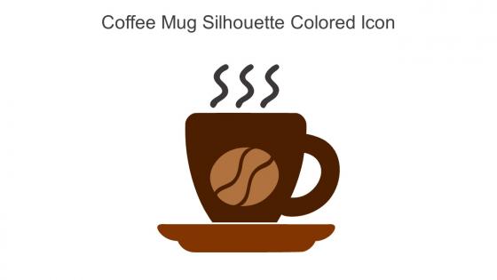 Coffee Mug Silhouette Colored Icon In Powerpoint Pptx Png And Editable Eps Format