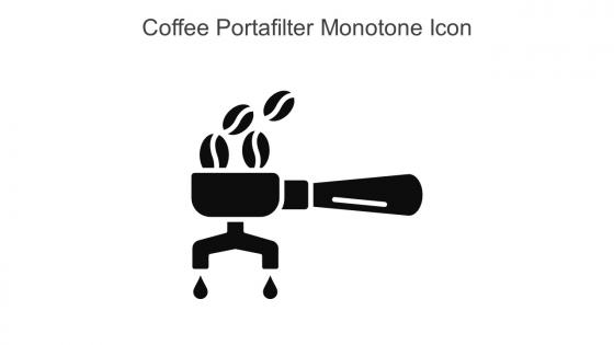 Coffee Portafilter Monotone Icon In Powerpoint Pptx Png And Editable Eps Format