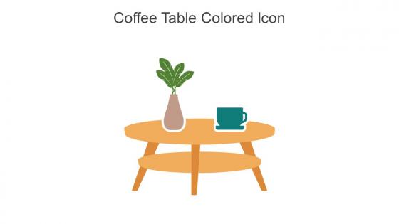 Coffee Table Colored Icon In Powerpoint Pptx Png And Editable Eps Format