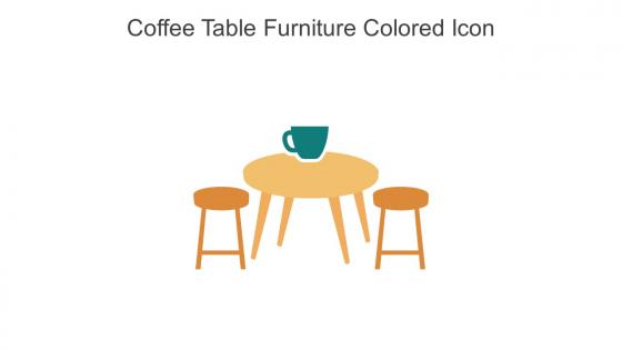 Coffee Table Furniture Colored Icon In Powerpoint Pptx Png And Editable Eps Format