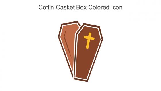 Coffin Casket Box Colored Icon In Powerpoint Pptx Png And Editable Eps Format