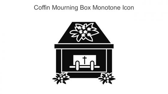 Coffin Mourning Box Monotone Icon In Powerpoint Pptx Png And Editable Eps Format
