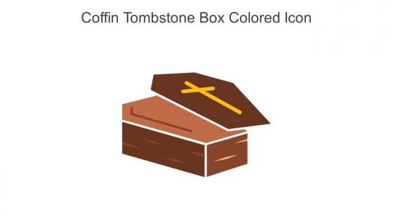 Coffin Tombstone Box Colored Icon In Powerpoint Pptx Png And Editable Eps Format