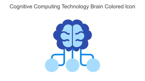 Cognitive Computing Technology Brain Colored Icon In Powerpoint Pptx Png And Editable Eps Format