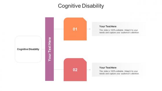 Cognitive disability ppt powerpoint presentation outline clipart cpb