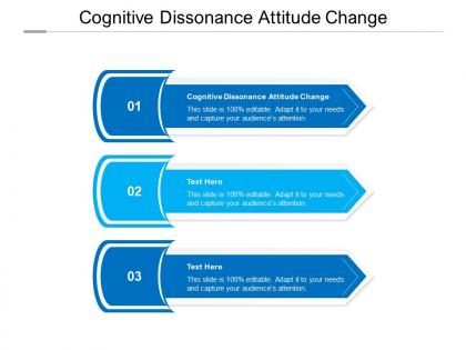Cognitive dissonance attitude change ppt powerpoint presentation infographic template themes cpb