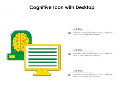 Cognitive icon with desktop