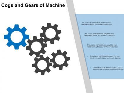 Cogs and gears of machine