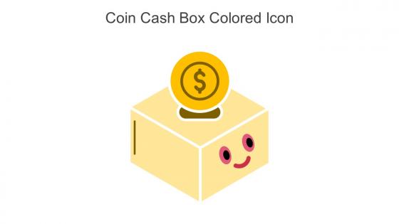 Coin Cash Box Colored Icon In Powerpoint Pptx Png And Editable Eps Format