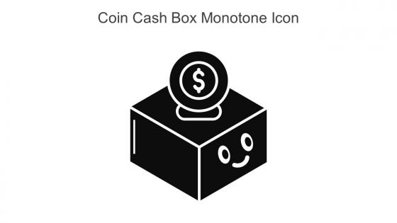 Coin Cash Box Monotone Icon In Powerpoint Pptx Png And Editable Eps Format