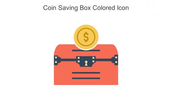 Coin Saving Box Colored Icon In Powerpoint Pptx Png And Editable Eps Format