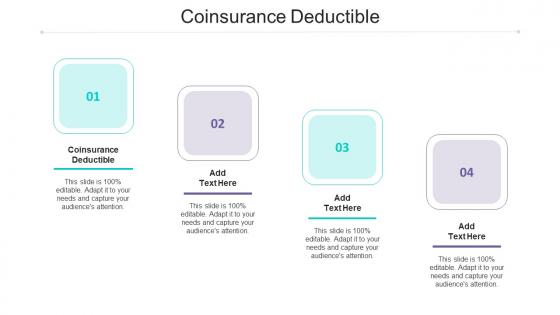 Coinsurance Deductible Ppt Powerpoint Presentation Styles Layout Ideas Cpb
