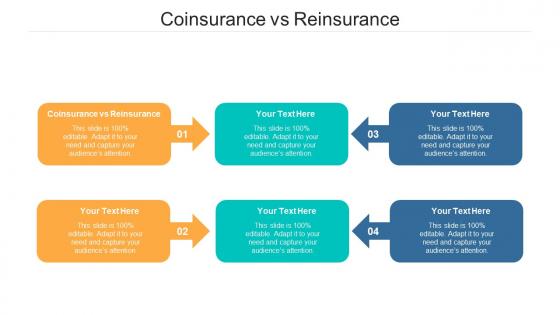 Coinsurance vs reinsurance ppt powerpoint presentation infographics example cpb