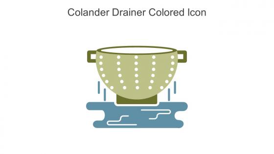 Colander Drainer Colored Icon In Powerpoint Pptx Png And Editable Eps Format