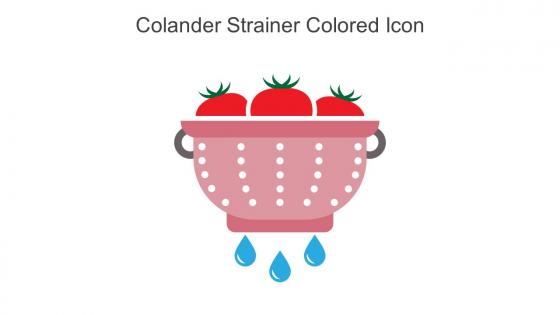 Colander Strainer Colored Icon In Powerpoint Pptx Png And Editable Eps Format