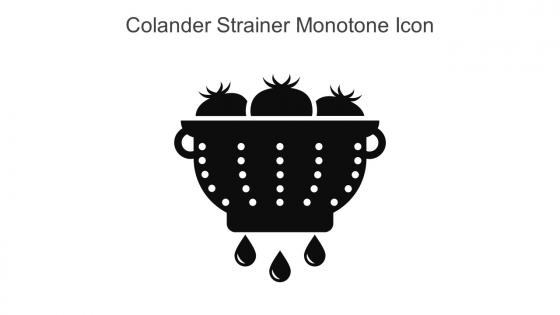 Colander Strainer Monotone Icon In Powerpoint Pptx Png And Editable Eps Format