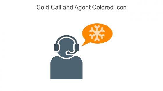 Cold Call And Agent Colored Icon In Powerpoint Pptx Png And Editable Eps Format