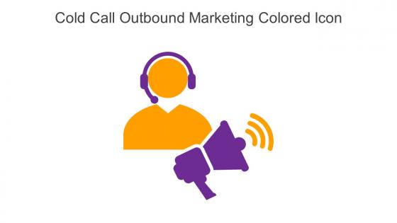 Cold Call Outbound Marketing Colored Icon In Powerpoint Pptx Png And Editable Eps Format