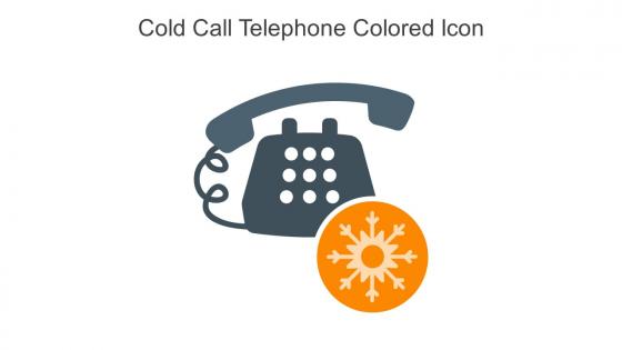 Cold Call Telephone Colored Icon In Powerpoint Pptx Png And Editable Eps Format