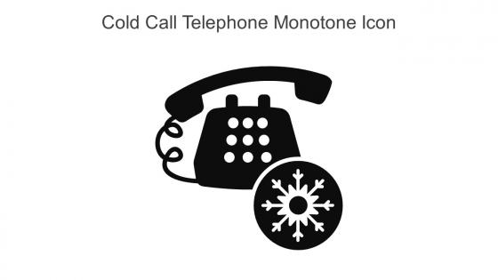 Cold Call Telephone Monotone Icon In Powerpoint Pptx Png And Editable Eps Format
