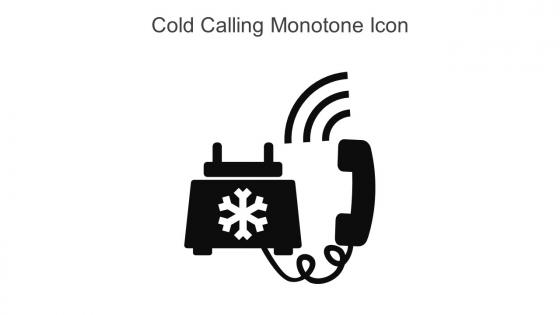 Cold Calling Monotone Icon In Powerpoint Pptx Png And Editable Eps Format