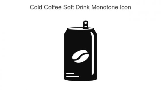 Cold Coffee Soft Drink Monotone Icon In Powerpoint Pptx Png And Editable Eps Format