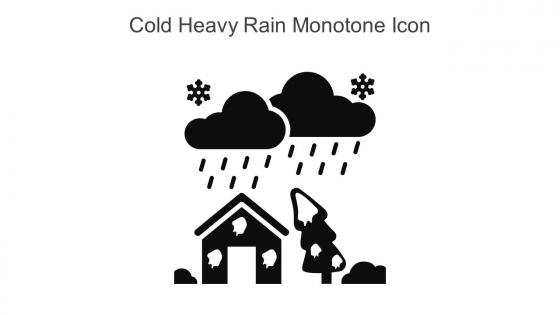 Cold Heavy Rain Monotone Icon In Powerpoint Pptx Png And Editable Eps Format