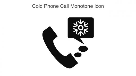 Cold Phone Call Monotone Icon In Powerpoint Pptx Png And Editable Eps Format