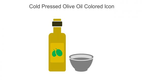 Cold Pressed Olive Oil Colored Icon In Powerpoint Pptx Png And Editable Eps Format
