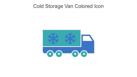 Cold Storage Van Colored Icon In Powerpoint Pptx Png And Editable Eps Format