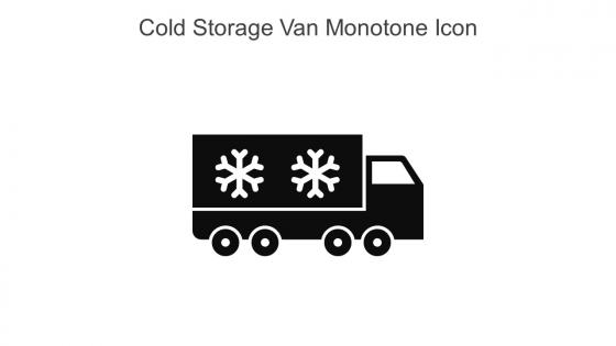 Cold Storage Van Monotone Icon In Powerpoint Pptx Png And Editable Eps Format