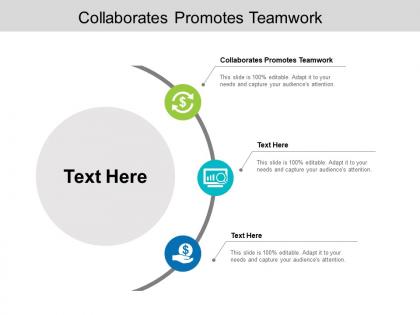 Collaborates promotes teamwork ppt powerpoint presentation gallery cpb