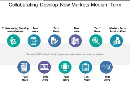 Collaborating develop new markets medium term product plan
