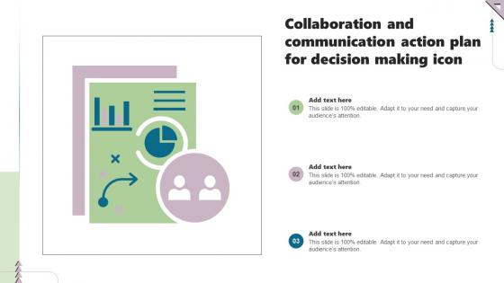 Collaboration And Communication Action Plan For Decision Making Icon