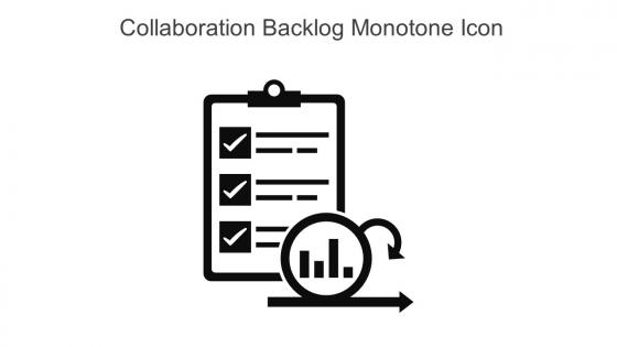 Collaboration Backlog Monotone Icon In Powerpoint Pptx Png And Editable Eps Format