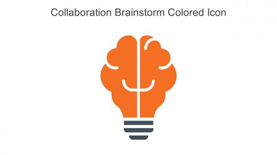 Collaboration Brainstorm Colored Icon In Powerpoint Pptx Png And Editable Eps Format