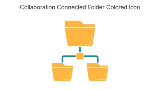 Collaboration Connected Folder Colored Icon In Powerpoint Pptx Png And Editable Eps Format