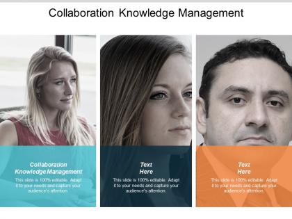 Collaboration knowledge management ppt powerpoint presentation slides graphics cpb