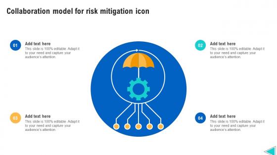 Collaboration Model For Risk Mitigation Icon