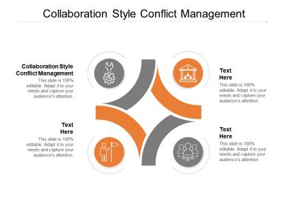 Collaboration style conflict management ppt powerpoint presentation show cpb