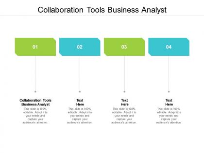 Collaboration tools business analyst ppt powerpoint presentation model objects cpb