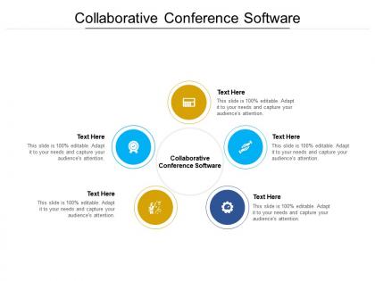 Collaborative conference software ppt powerpoint presentation professional outfit cpb