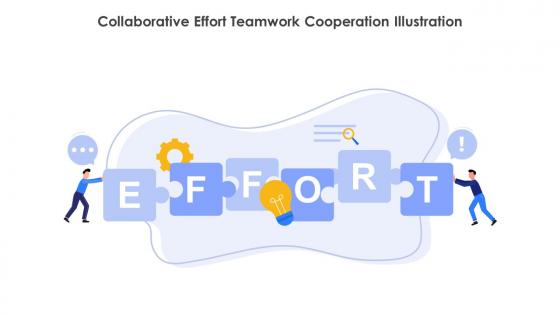 Collaborative Effort Teamwork Cooperation Illustration