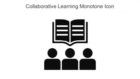 Collaborative Learning Monotone Icon In Powerpoint Pptx Png And Editable Eps Format