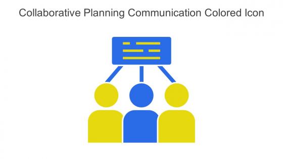 Collaborative Planning Communication Colored Icon In Powerpoint Pptx Png And Editable Eps Format